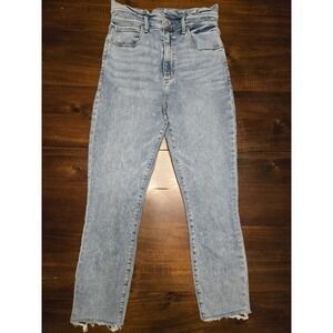 Abercrombie & Fitch Ultra Hi Rise Super Skinny Ankle Jeans 28/6R Ruffle Waist
